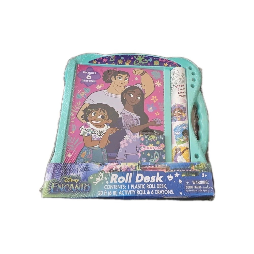 Disney Encanto Roll Desk Kids' Craft Kit 6‎ Crayons Activity Roll #1088